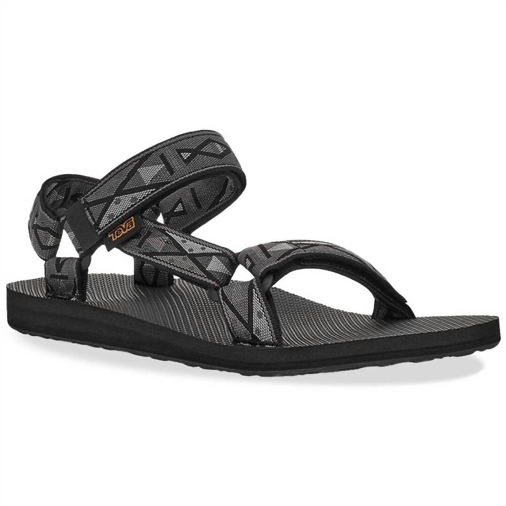 NEW TEVA men's original universal sandals in topanga black/grey